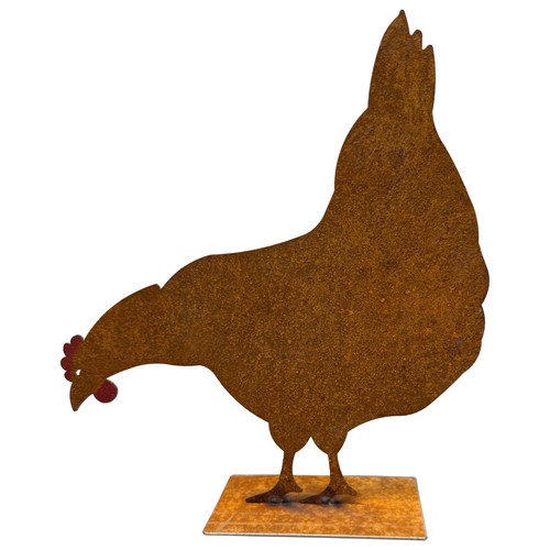 Decorazione ruggine gallina
