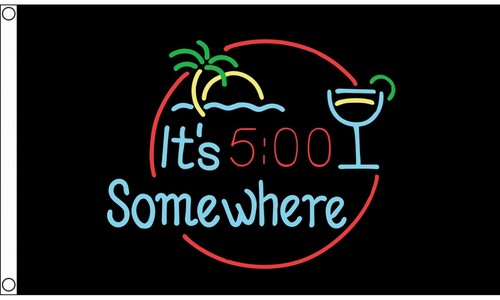 Five clock somewhere - it's,